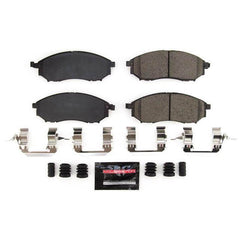 Power Stop Z23-888B Z23 Evolution Sport Carbon Fiber Ceramic Front Brake Pads for 2006-2012 Infiniti FX35 Base product image