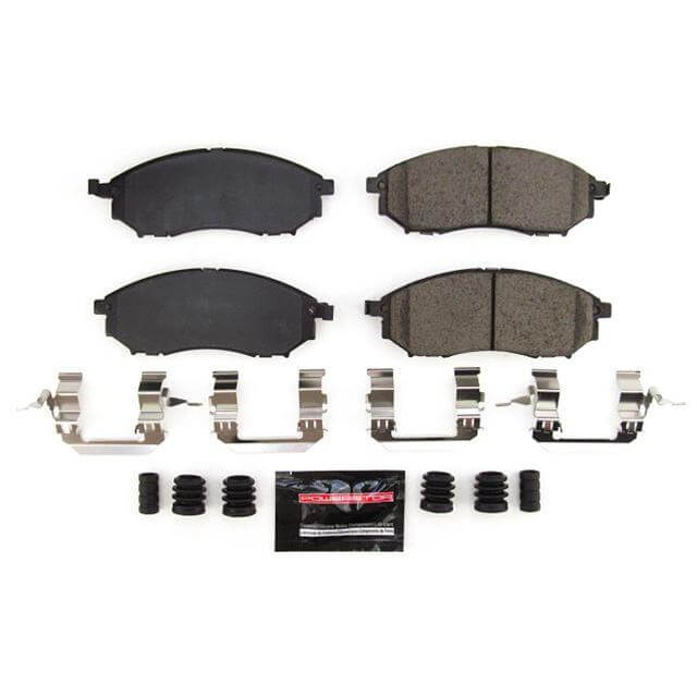 Power Stop Z23-888B Z23 Evolution Sport Carbon Fiber Ceramic Front Brake Pads for 2006-2012 Infiniti FX35 Base product image