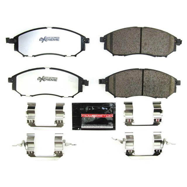 Power Stop Z26-888B Z26 Extreme Street Performance Carbon Fiber Ceramic Front Brake Pads for 2006-2012 Infiniti FX35 Base product image