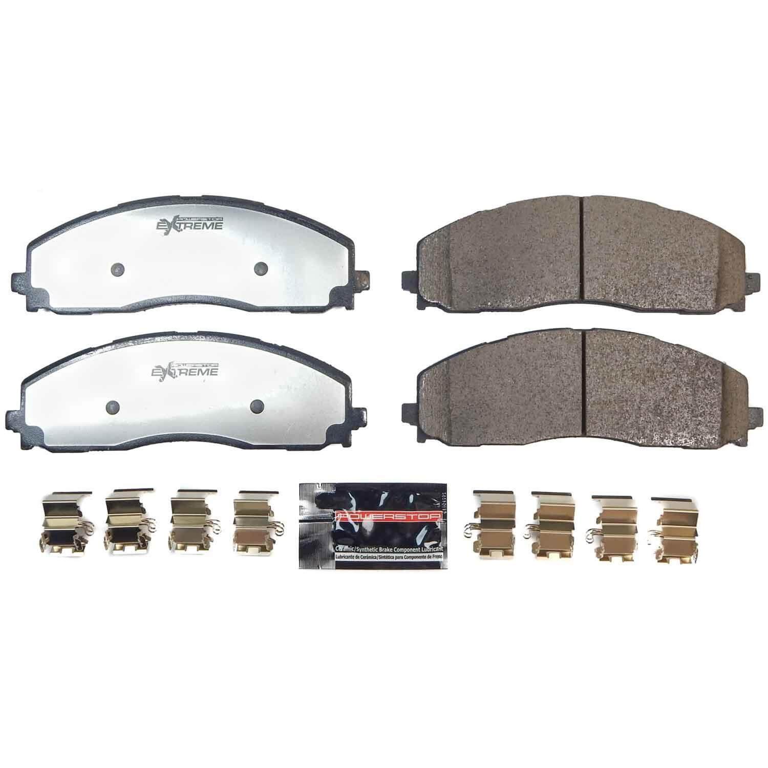 Power Stop Z36-2490 Z36 ExtremeTruck And Tow Carbon-Fiber Ceramic Front Brake Pads for 2023-2024 Ford F-250 Super Duty King Ranch, Lariat, Limited, Platinum, XL, XLT product image