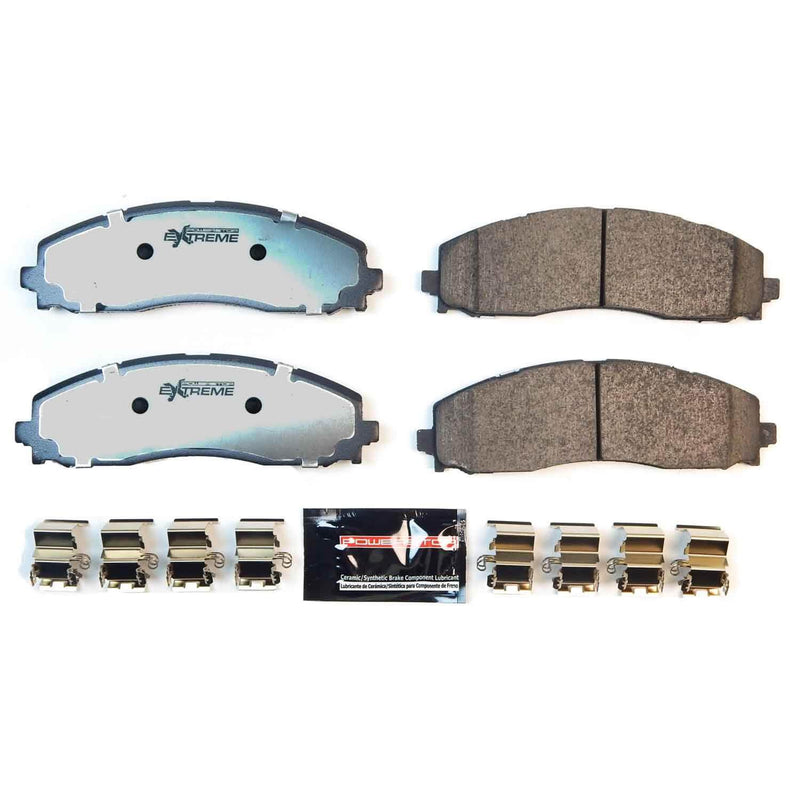 Power Stop Z36-2491 Z36 ExtremeTruck And Tow Carbon-Fiber Ceramic Rear Brake Pads for 2023-2024 Ford F-250 Super Duty King Ranch, Lariat, Limited, Platinum, XL, XLT product image