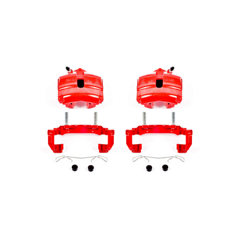 Power Stop S2974A Performance Brake Calipers - Pair (Front) for 2005-2019 Audi A3 product image