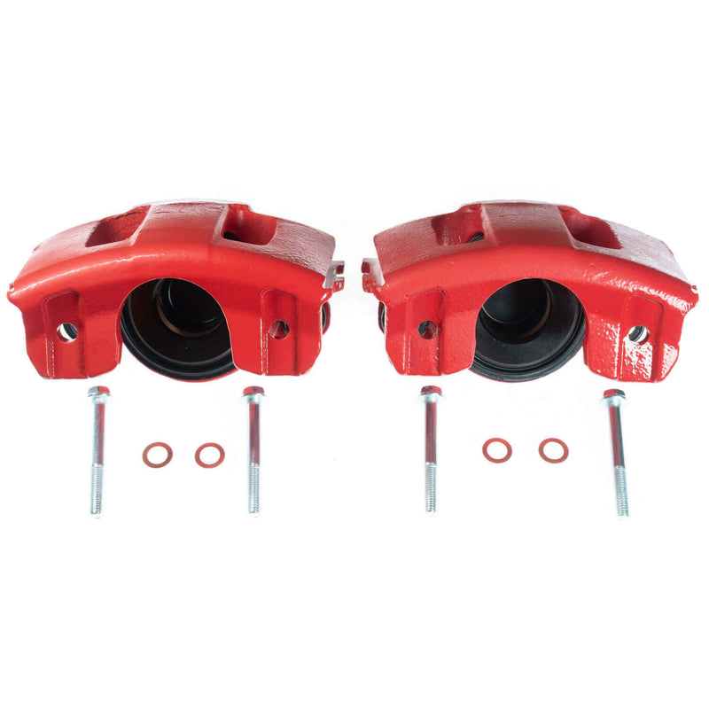 Power Stop S4339 Performance Brake Calipers - Pair (Front) for 1990-2006 Jeep Cherokee product image