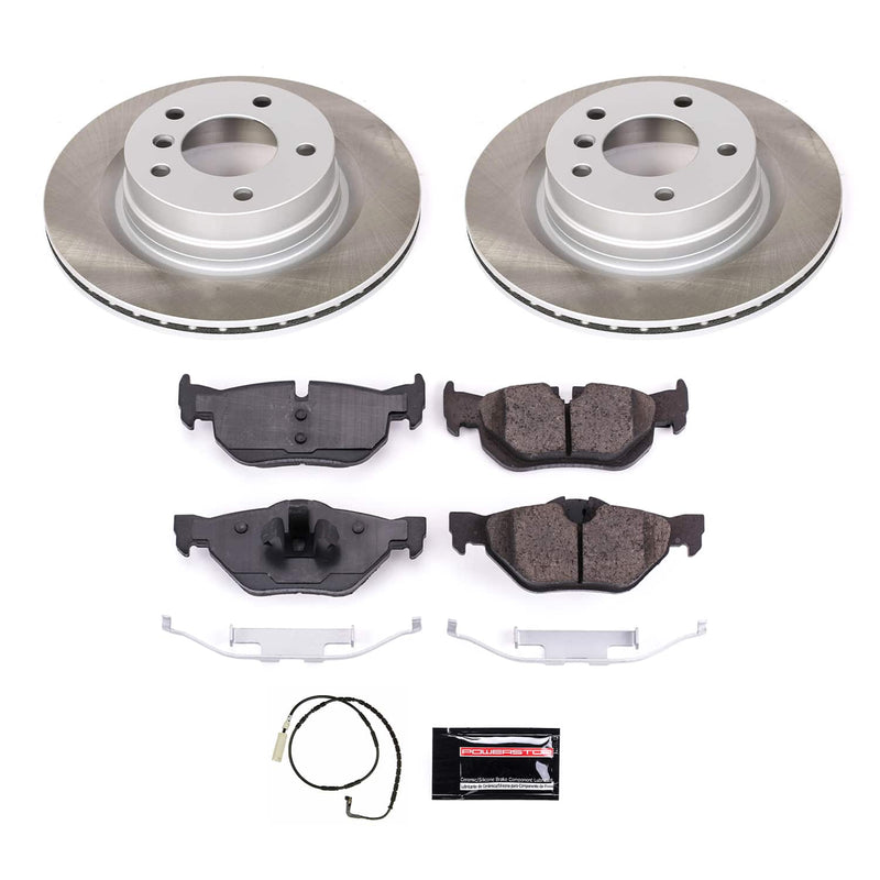 Power Stop SC044 - Rear Z17 Evolution Pad And Semi-Coated Rotor Kit vehicle fitment brake part