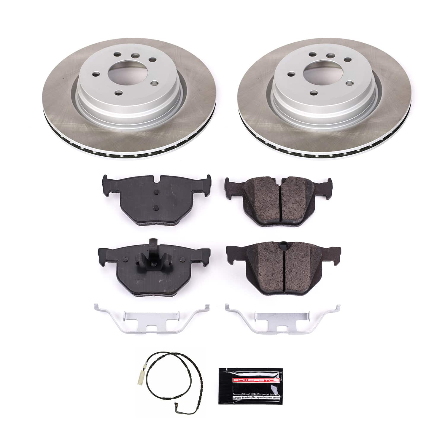 Power Stop SC045 - Rear Z17 Evolution Pad And Semi-Coated Rotor Kit vehicle fitment brake part