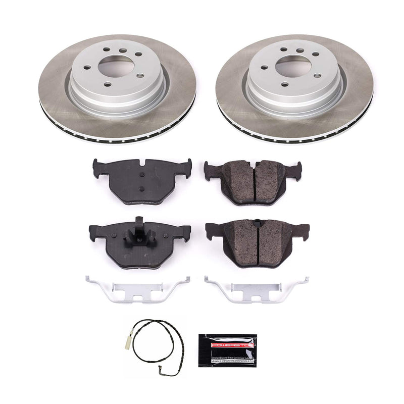 Power Stop SC045 - Rear Z17 Evolution Pad And Semi-Coated Rotor Kit vehicle fitment brake part