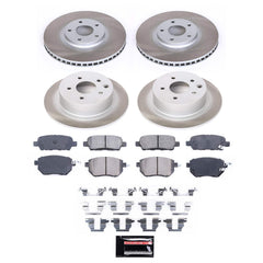 Power Stop SC092 - Front And Rear Z17 Evolution Pad And Semi-Coated Rotor Kit vehicle fitment brake part