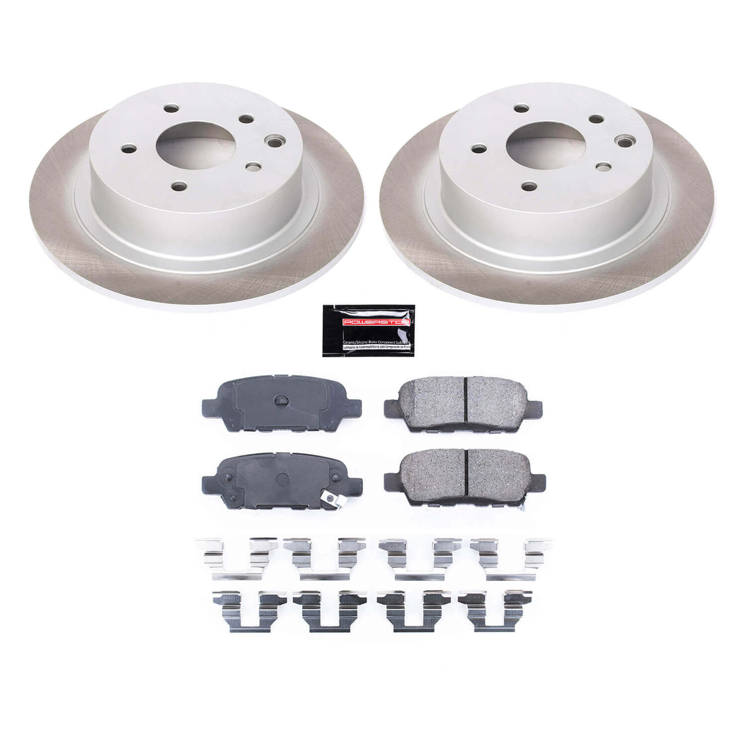Power Stop SC098 - Rear Z17 Evolution Pad And Semi-Coated Rotor Kit vehicle fitment brake part