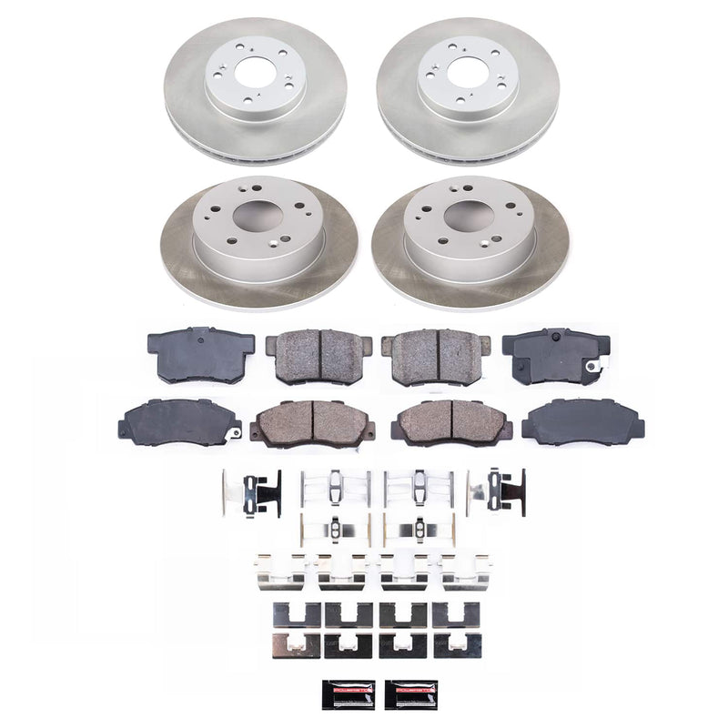Power Stop SC1042 - Front And Rear Z17 Evolution Pad And Semi-Coated Rotor Kit vehicle fitment brake part