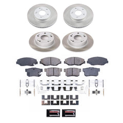 Power Stop SC1047 - Front And Rear Z17 Evolution Pad And Semi-Coated Rotor Kit vehicle fitment brake part