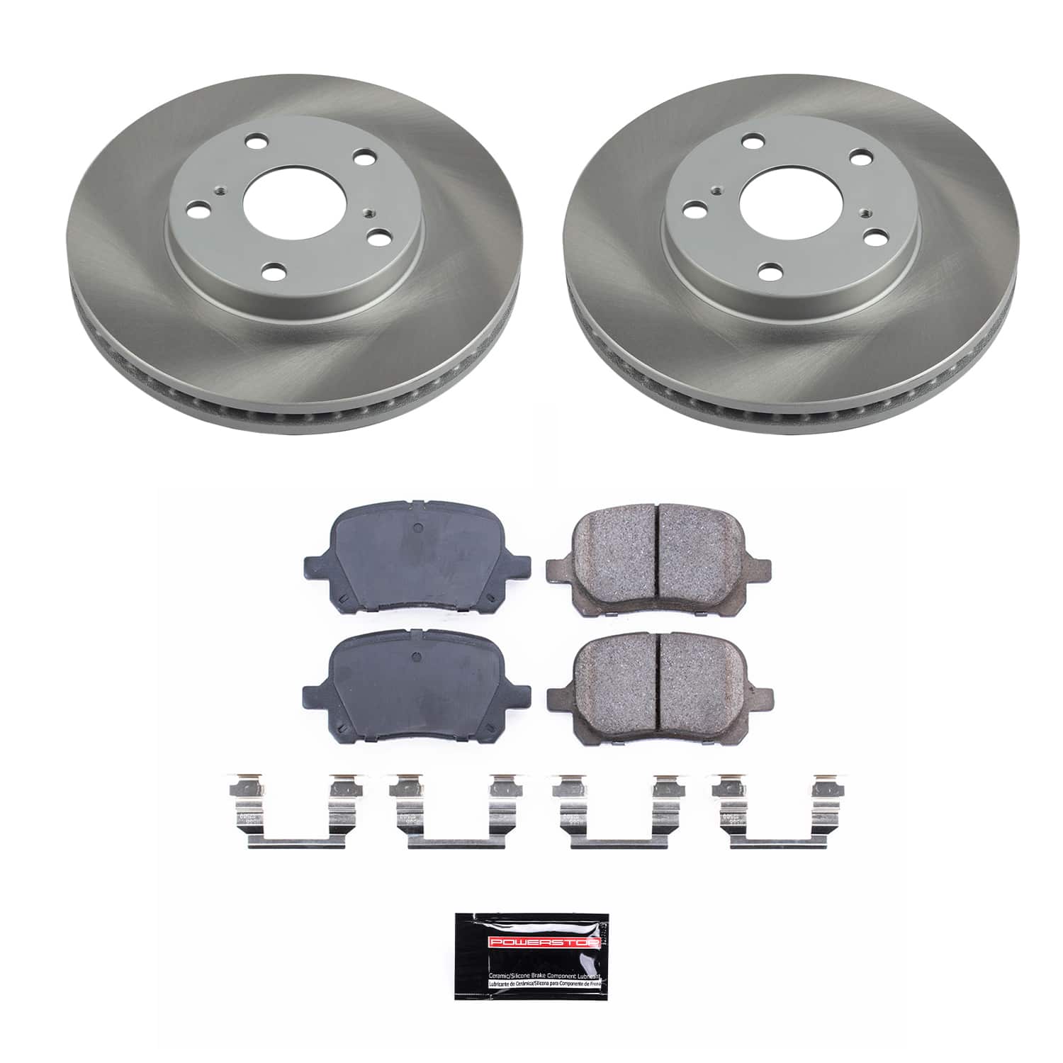 Power Stop SC1058 - Front Z17 Evolution Pad And Semi-Coated Rotor Kit vehicle fitment brake part