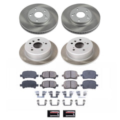 Power Stop SC1060 - Front And Rear Z17 Evolution Pad And Semi-Coated Rotor Kit vehicle fitment brake part