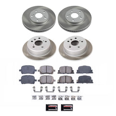 Power Stop SC1061 - Front And Rear Z17 Evolution Pad And Semi-Coated Rotor Kit vehicle fitment brake part