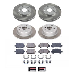 Power Stop SC1063 - Front And Rear Z17 Evolution Pad And Semi-Coated Rotor Kit vehicle fitment brake part