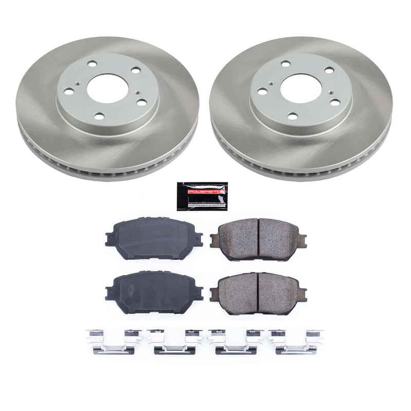Power Stop SC1064 - Front Z17 Evolution Pad And Semi-Coated Rotor Kit vehicle fitment brake part