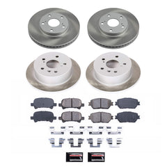 Power Stop SC1065 - Front And Rear Z17 Evolution Pad And Semi-Coated Rotor Kit vehicle fitment brake part