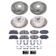 Power Stop SC1066 - Front And Rear Z17 Evolution Pad And Semi-Coated Rotor Kit vehicle fitment brake part