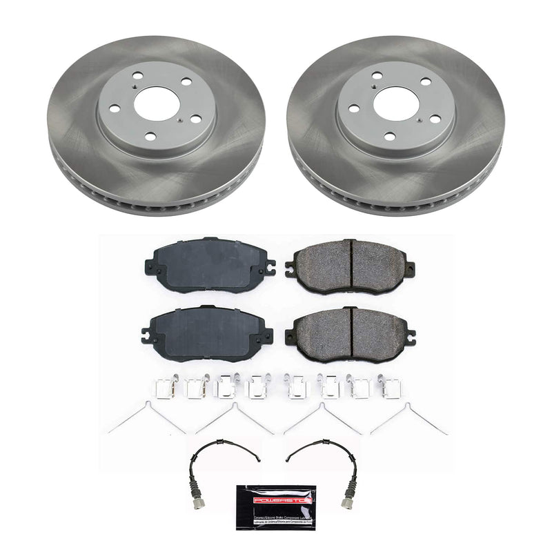 Power Stop SC1075 - Front Z17 Evolution Pad And Semi-Coated Rotor Kit vehicle fitment brake part