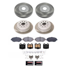 Power Stop SC1079 - Front And Rear Z17 Evolution Pad And Semi-Coated Rotor Kit vehicle fitment brake part