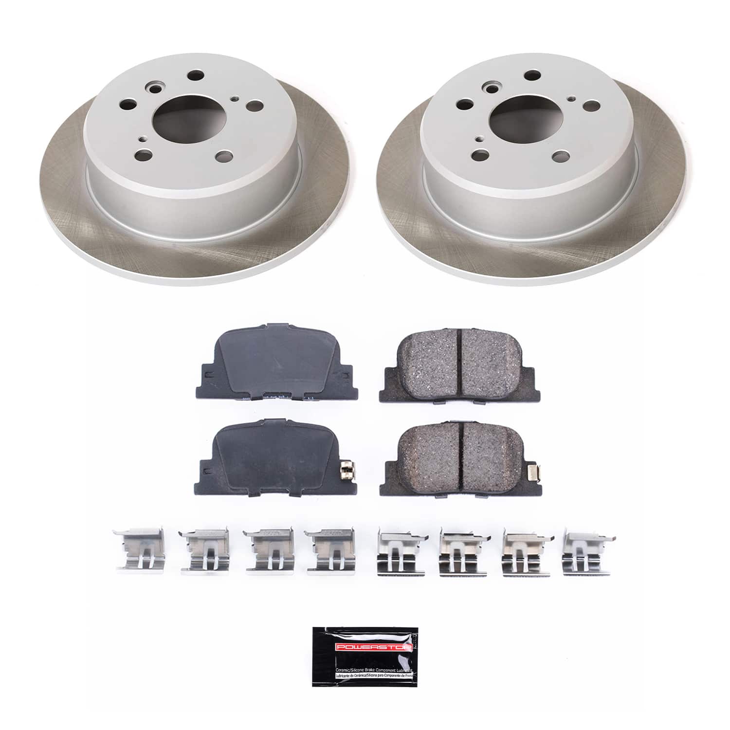 Power Stop SC1084 - Rear Z17 Evolution Pad And Semi-Coated Rotor Kit vehicle fitment brake part
