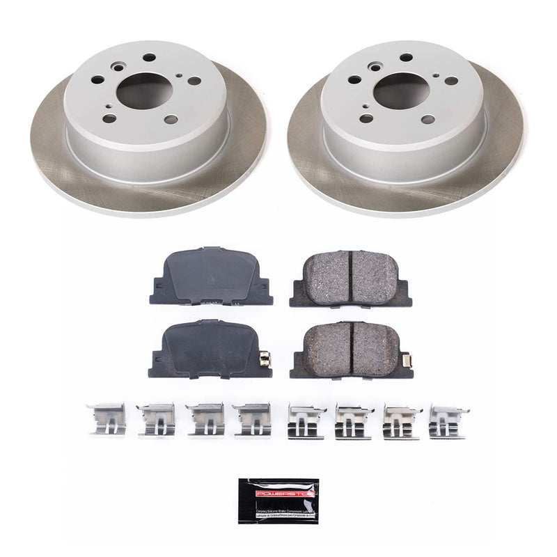 Power Stop SC1084 - Rear Z17 Evolution Pad And Semi-Coated Rotor Kit vehicle fitment brake part