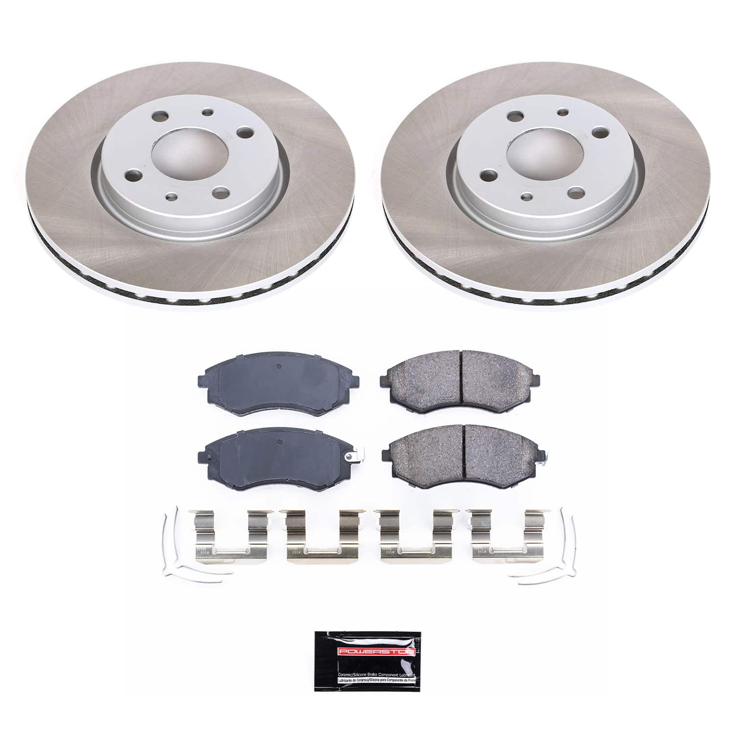 Power Stop SC1087 - Front Z17 Evolution Pad And Semi-Coated Rotor Kit vehicle fitment brake part