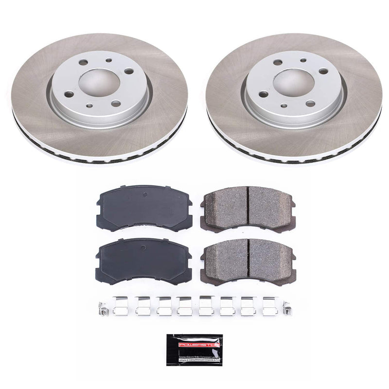 Power Stop SC1092 - Front Z17 Evolution Pad And Semi-Coated Rotor Kit vehicle fitment brake part