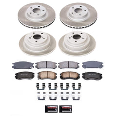Power Stop SC1119 - Front And Rear Z17 Evolution Pad And Semi-Coated Rotor Kit vehicle fitment brake part