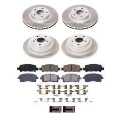 Power Stop SC1122 - Front And Rear Z17 Evolution Pad And Semi-Coated Rotor Kit vehicle fitment brake part