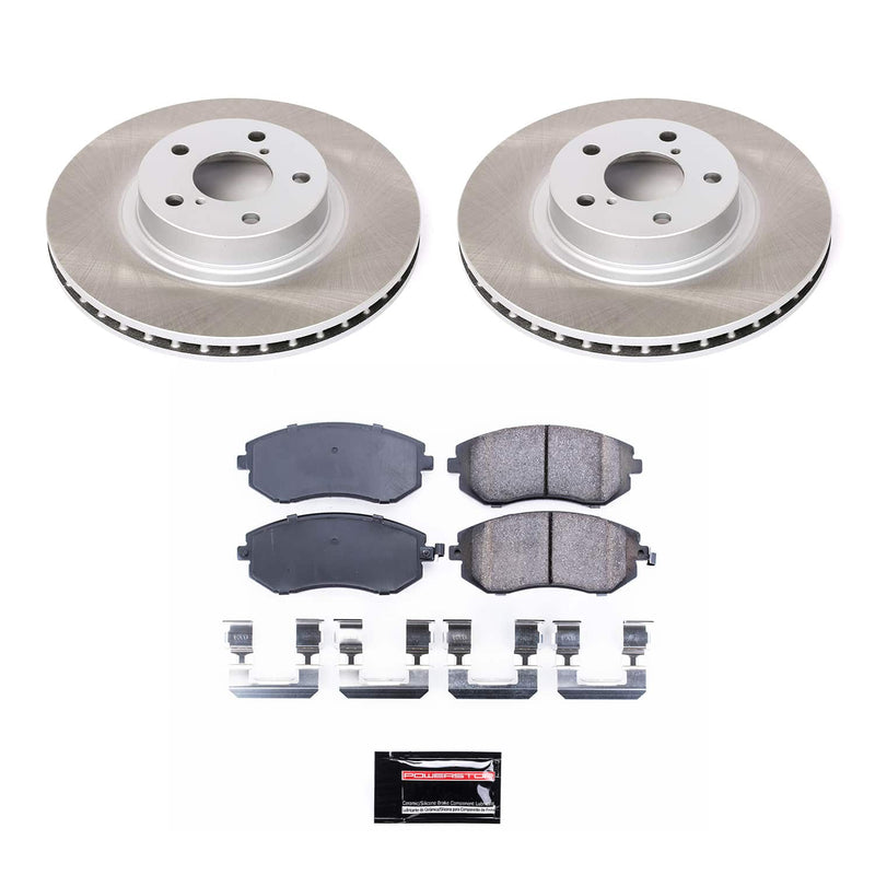 Power Stop SC1124 - Front Z17 Evolution Pad And Semi-Coated Rotor Kit vehicle fitment brake part