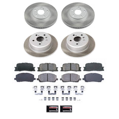 Power Stop SC1139 - Front And Rear Z17 Evolution Pad And Semi-Coated Rotor Kit vehicle fitment brake part