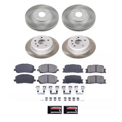 Power Stop SC1140 - Front And Rear Z17 Evolution Pad And Semi-Coated Rotor Kit vehicle fitment brake part