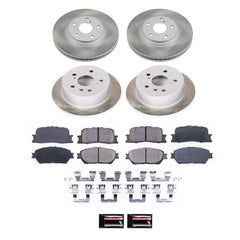 Power Stop SC1142 - Front And Rear Z17 Evolution Pad And Semi-Coated Rotor Kit vehicle fitment brake part