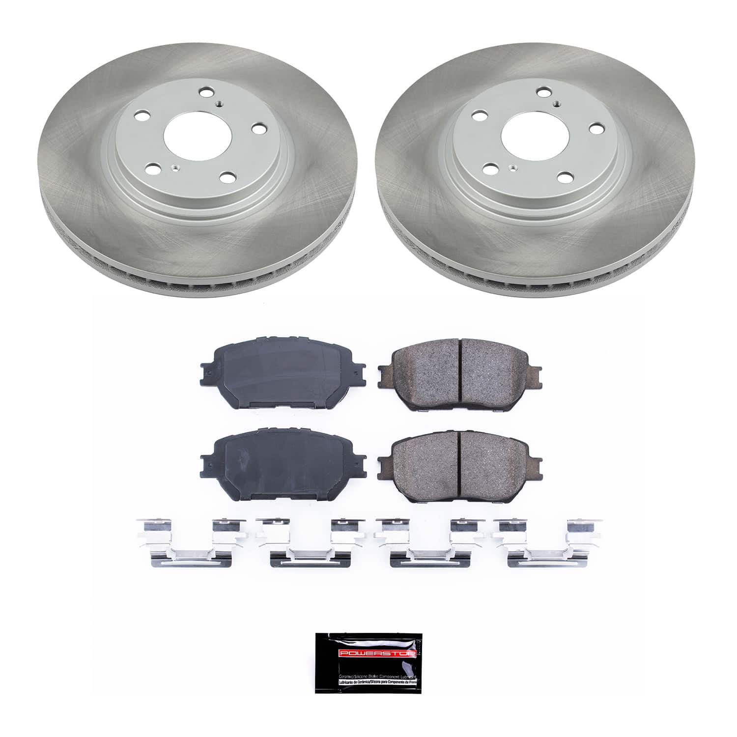 Power Stop SC1143 - Front Z17 Evolution Pad And Semi-Coated Rotor Kit vehicle fitment brake part