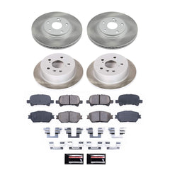 Power Stop SC1144 - Front And Rear Z17 Evolution Pad And Semi-Coated Rotor Kit vehicle fitment brake part