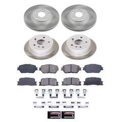 Power Stop SC1145 - Front And Rear Z17 Evolution Pad And Semi-Coated Rotor Kit vehicle fitment brake part