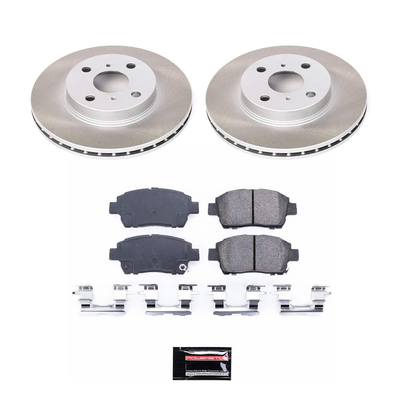 Power Stop SC1153 - Front Z17 Evolution Pad And Semi-Coated Rotor Kit vehicle fitment brake part