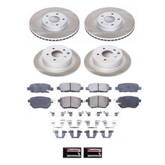 Power Stop SC117 - Front And Rear Z17 Evolution Pad And Semi-Coated Rotor Kit vehicle fitment brake part