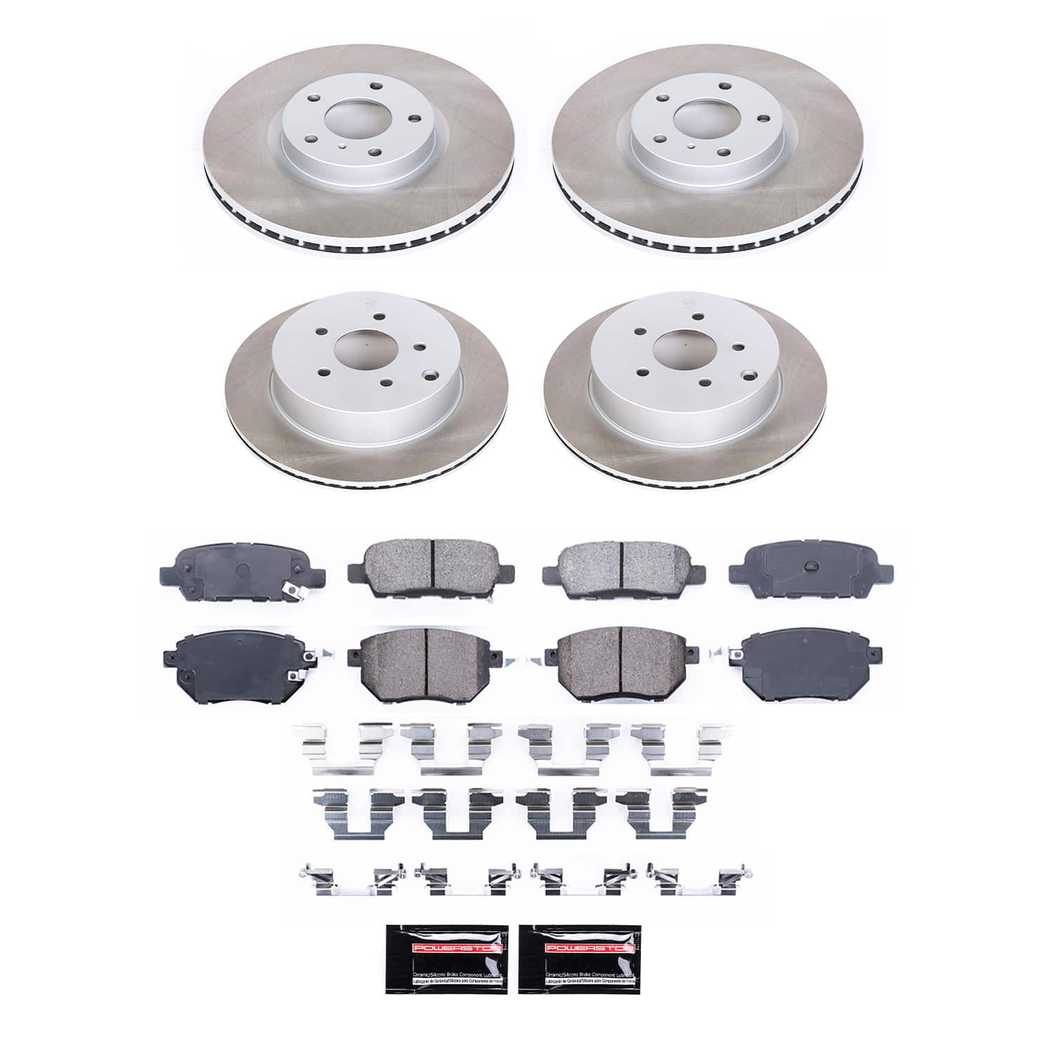 Power Stop SC119 - Front Z17 Evolution Pad And Semi-Coated Rotor Kit vehicle fitment brake part
