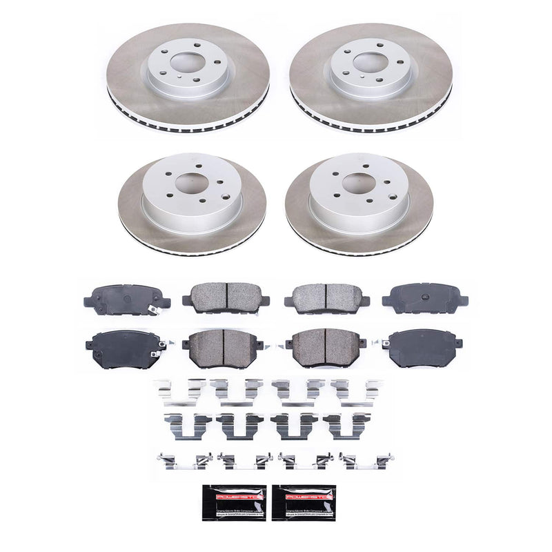 Power Stop SC119 - Front Z17 Evolution Pad And Semi-Coated Rotor Kit vehicle fitment brake part