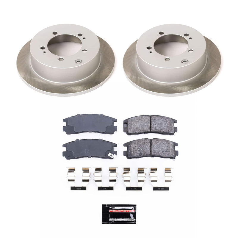 Power Stop SC1203 - Rear Z17 Evolution Pad And Semi-Coated Rotor Kit vehicle fitment brake part