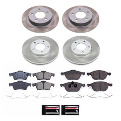 Power Stop SC122 - Front And Rear Z17 Evolution Pad And Semi-Coated Rotor Kit vehicle fitment brake part