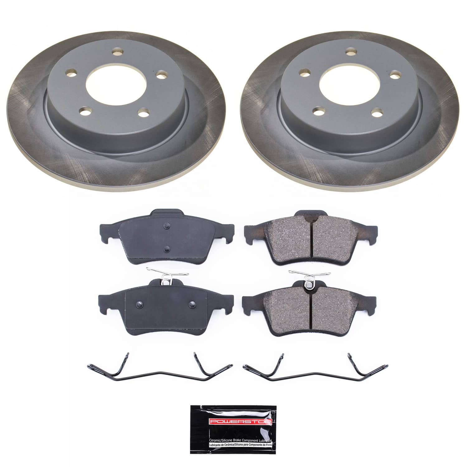 Power Stop SC123 - Rear Z17 Evolution Pad And Semi-Coated Rotor Kit vehicle fitment brake part