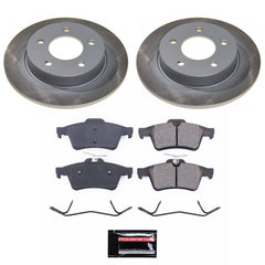 Power Stop SC123 - Rear Z17 Evolution Pad And Semi-Coated Rotor Kit vehicle fitment brake part