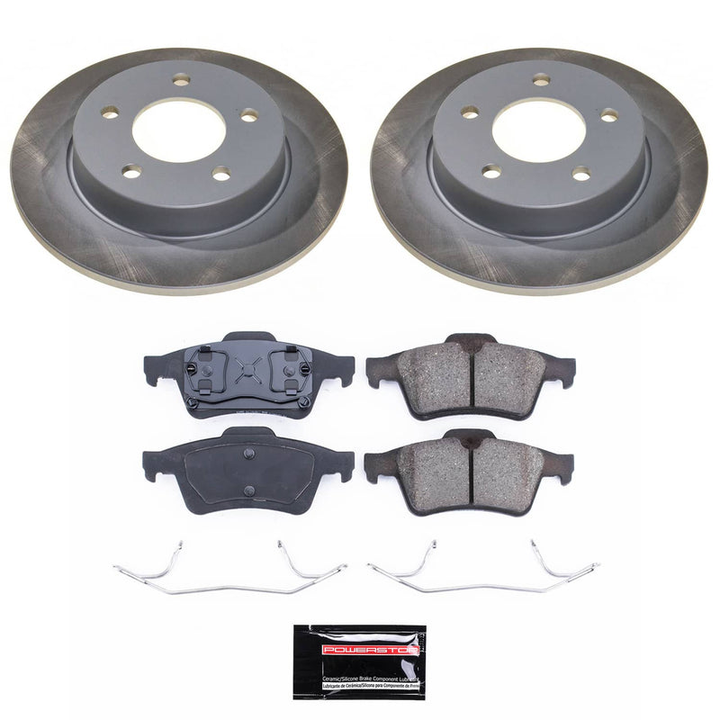 Power Stop SC124 - Rear Z17 Evolution Pad And Semi-Coated Rotor Kit vehicle fitment brake part