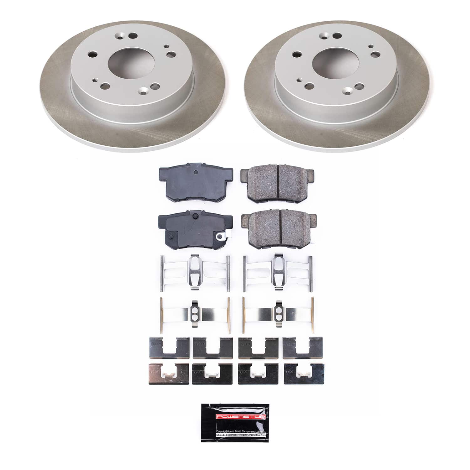 Power Stop SC1243 - Rear Z17 Evolution Pad And Semi-Coated Rotor Kit vehicle fitment brake part