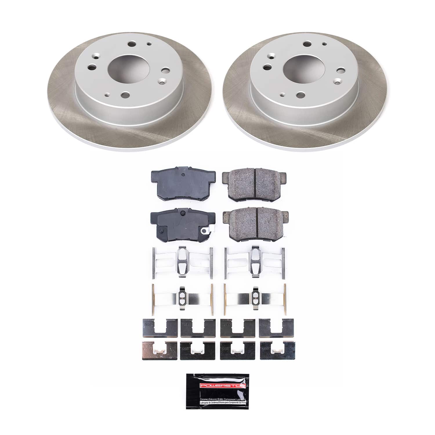Power Stop SC1244 - Rear Z17 Evolution Pad And Semi-Coated Rotor Kit vehicle fitment brake part