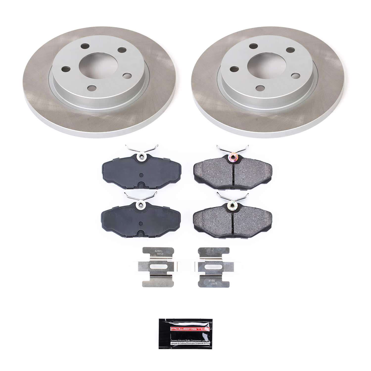 Power Stop SC1298 - Rear Z17 Evolution Pad And Semi-Coated Rotor Kit vehicle fitment brake part