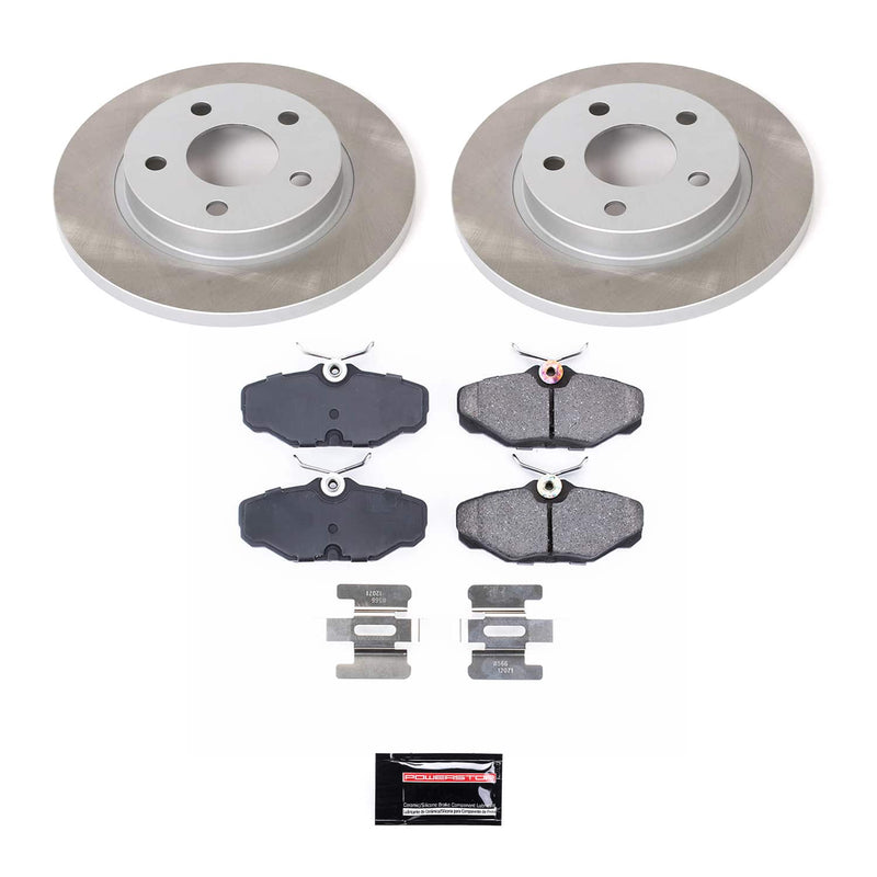 Power Stop SC1298 - Rear Z17 Evolution Pad And Semi-Coated Rotor Kit vehicle fitment brake part