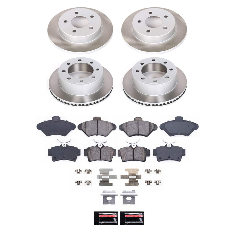 Power Stop SC1300 - Front And Rear Z17 Evolution Pad And Semi-Coated Rotor Kit vehicle fitment brake part